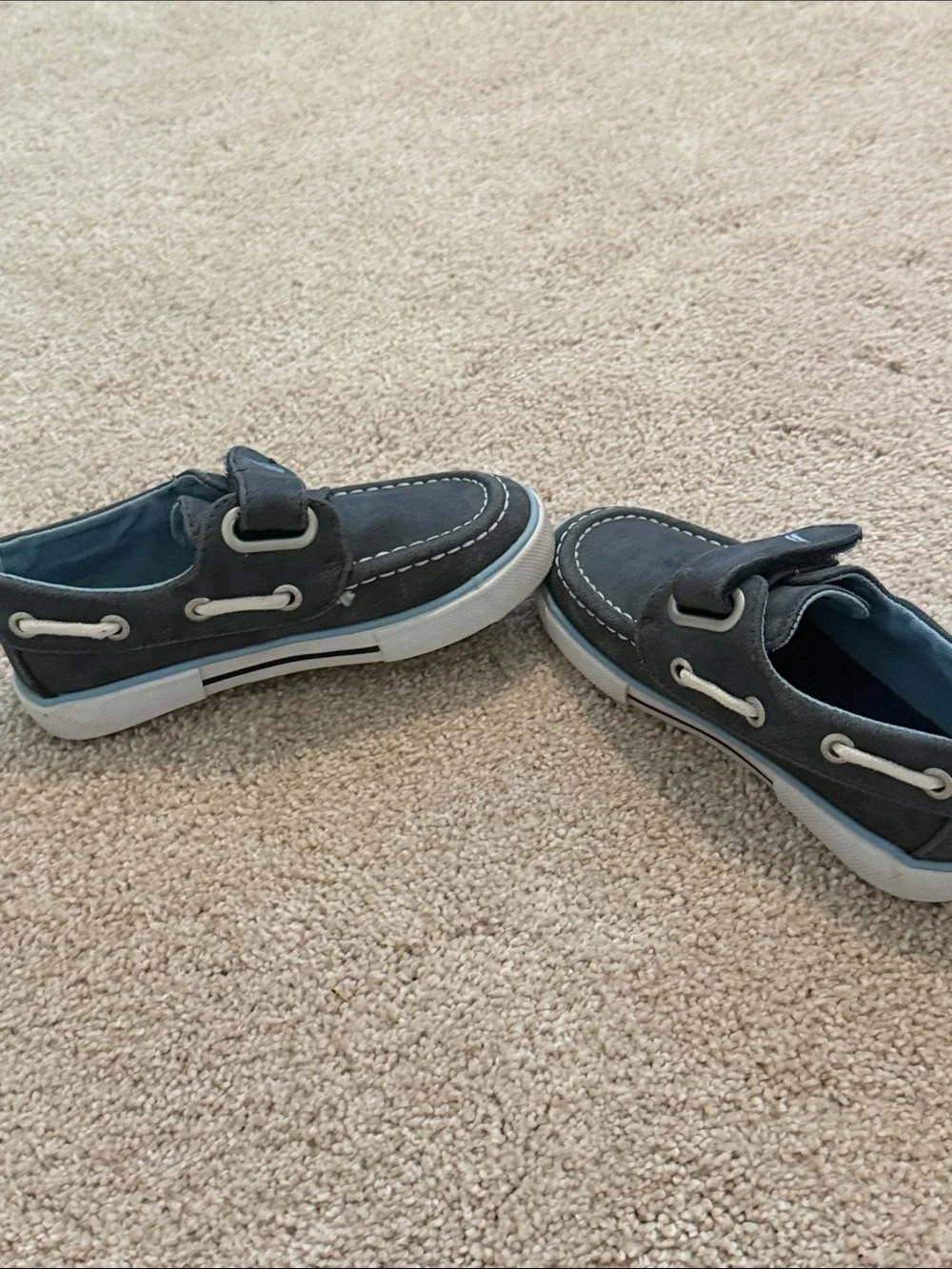 Nautica Boys' Dark Blue Suede Moccasins